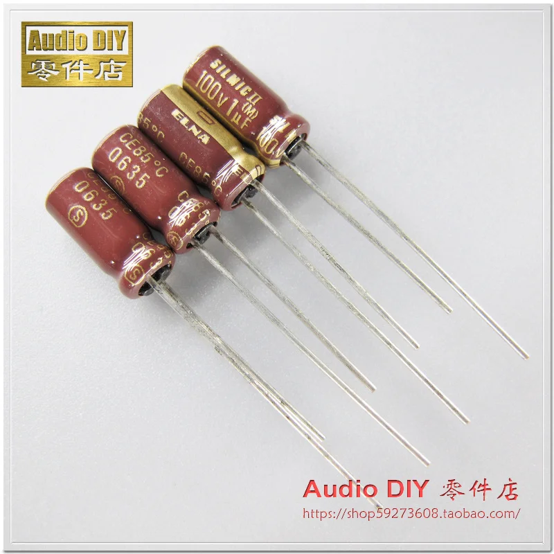 2pcs ELNA Black Gold Silmic II Generation 100uF/63V AUDIO condensateur électrolytique 2pcs ELNA Black Gold Silmic II Generation 100uF/63V AUDIO condensateur électrolytique