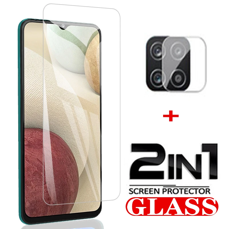 Protecteur d'écran 2 en 1 pour Samsung Galaxy A12, verre trempé de  protection d'objectif de caméra, verre de sécurité - AliExpress Téléphones  portables et télécommunications