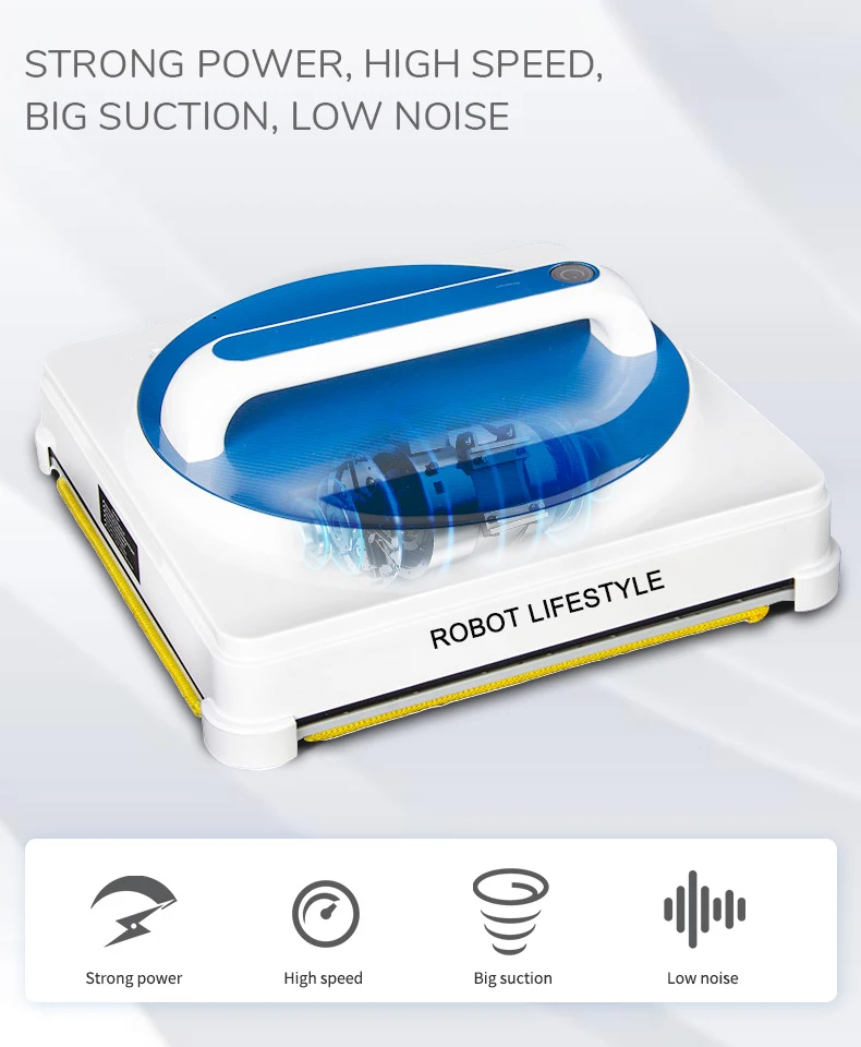  Anti-fallingAuto Glass Washingbuilt in detecting edge sensors APP control Window Cleaning Robot Mag