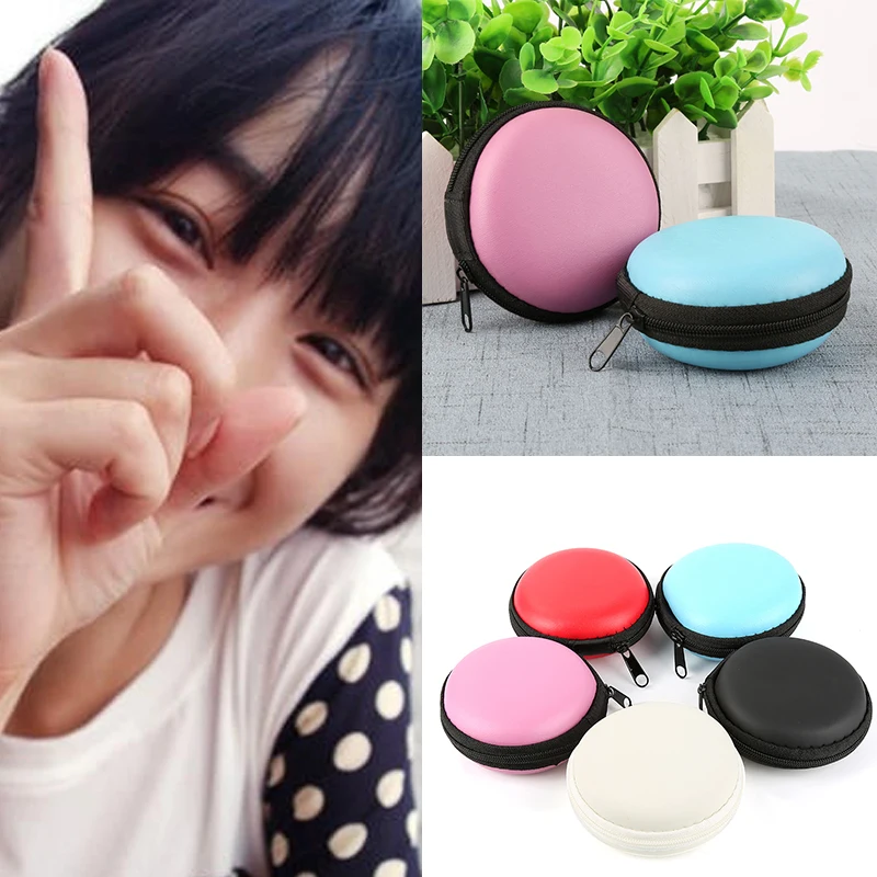

5 Colors EVA Mini Portable Earphone Bag Memory Card Headphone Cable Storage Box Cosmetic Make Up Organizer Home Storage Boxes