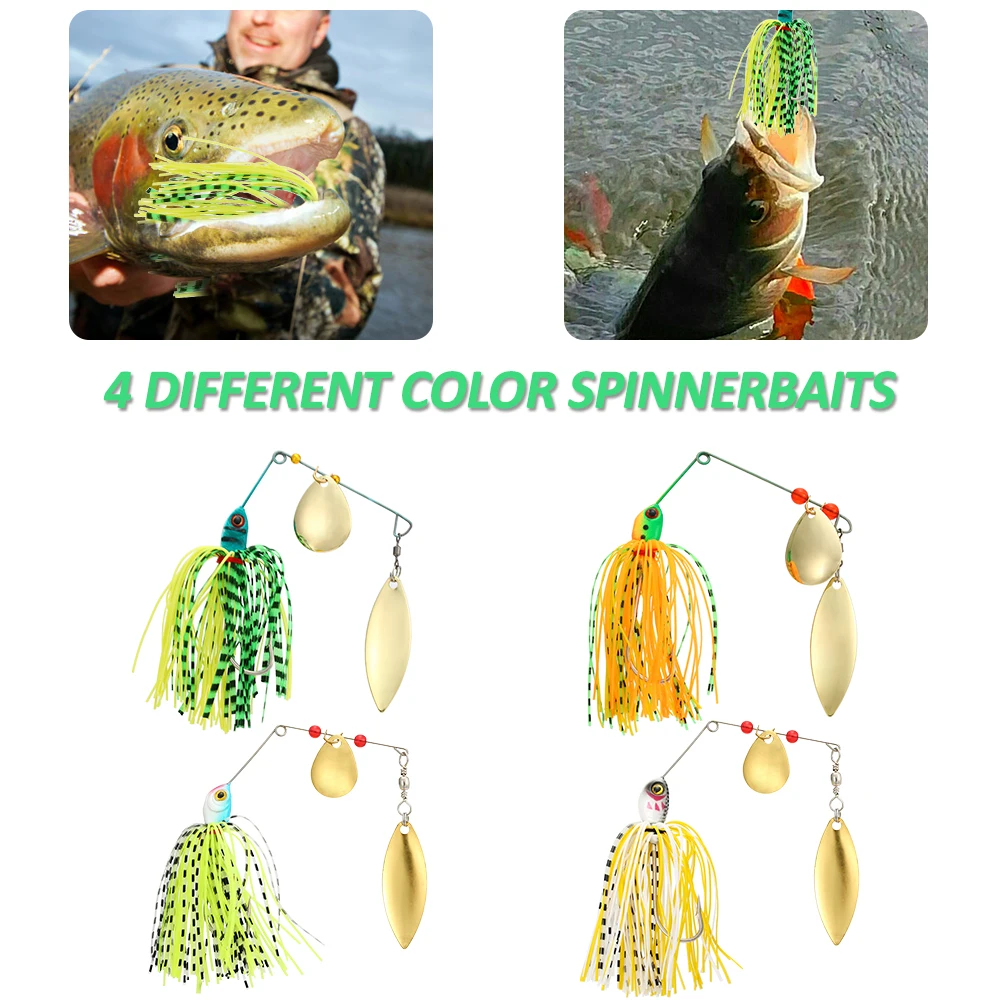 22pcs Assorted Fishing Lures Set Artificial Soft Hard Fishing Lures Baits Minnow Popper VIB Spinnerbait Lures Baits