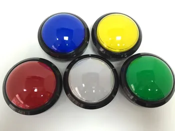 

Convex 100mm Buttons Large illuminated Keys Amusement parts video game accessories Button Switches With Microswitch LED Lights
