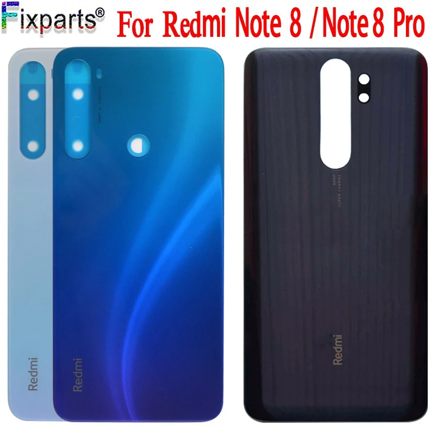 Новый чехол для аккумулятора Xiaomi Redmi Note 8 pro Задняя стеклянная панель задний