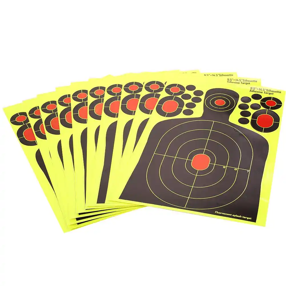 Wirtschafts Gelb Papier Gewehr Jagd Bogen Papier Ziel Schiessen Ziel Bogenschiessen Training Ziel Aufkleber Praxis Freien Jager Paintball Zubehor Aliexpress