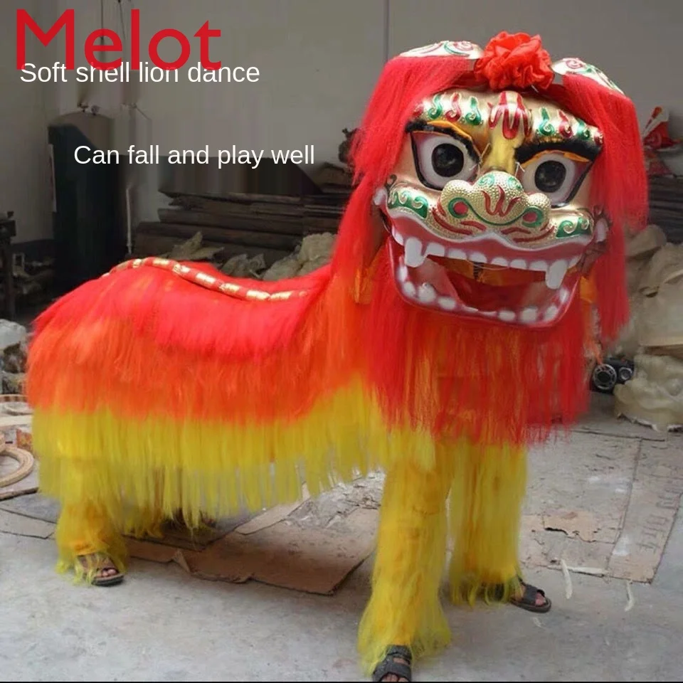 Lion Dance Props Complete Set of North Lion Adult Double Dance Lion's Head Props High-End Performance