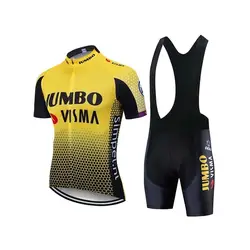 SISVIP Pro Team JUMBO VISMA Велоспорт Джерси 9D набор велошорт Ropa Maillot велосипедная одежда для мужчин MTB Горный комплект для велосипеда