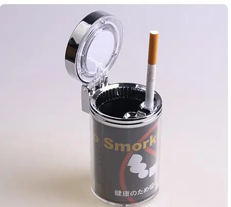 Borzecki Led Car Ashtray With Solar Energy Led Blue Led Advanced Ashtray Ashtray SD-1206 - Название цвета: Золотой