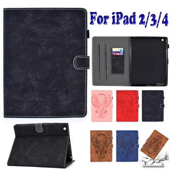 

For iPad 2 3 4 Case Fashion Tablet PU Leather Flip Stand Case For Apple iPad2 iPad3 iPad4 Painted Cover Funda Skin Shell Capa