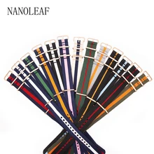 Correa de reloj de nailon a rayas de dos tonos, correa de repuesto de reloj de pulsera de 18, 20, 22 y 24 MM de ancho, duradera y cómoda para estilo NATO