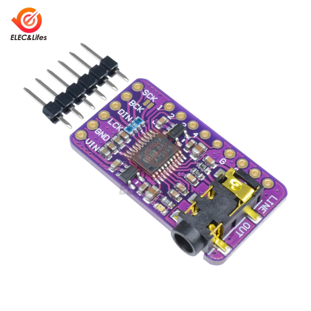 iHaospace Interface I2S PCM5102 DAC Decoder GY-PCM5102 I2S Player Module For Raspberry Pi 