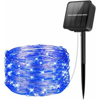 

100LED Solar Copper Light String Outdoor Waterproof Lawn Decorative Light String for Christmas Garden Wedding Party