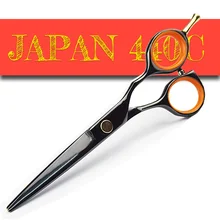 Япония 440C парикмахерские ножницы с лезвием острые Профессиональные Парикмахерские ножницы 5,5/6,0 режущий истончающий инструмент для укладки волос