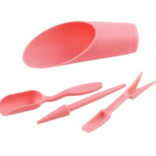 Пластиковая домашняя Лопата теплица рассада трансплантация копания Набор садовых инструментов Дырокол Выращивание растений маленькие цветы