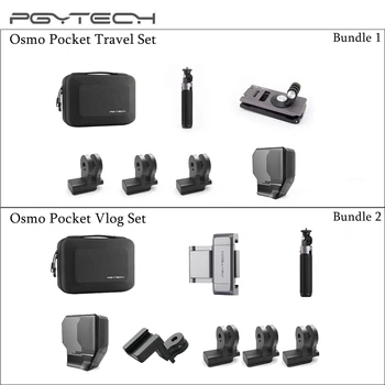 

PGYTECH Osmo Pocket Vlog Set & Travel Set Selfie Stick Carrying Case Tripod Gimbal Protector for DJI Osmo Pocket Accessories Set