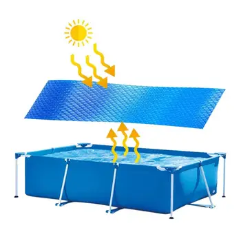 

Love Bubbles Swimming Pool Solar Cover Insulation Film Sunblock UV Protection Pool Dust Cover for Outdoor Swimming Pool Tub