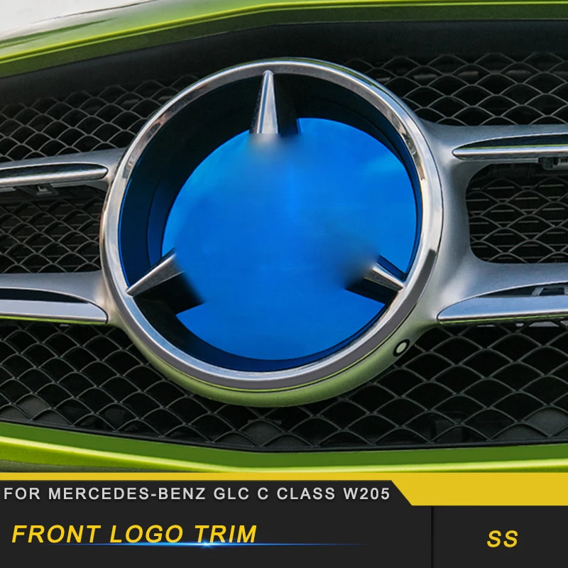 

For Mercedes Benz C Class W205 Auto Front Logo Sticker Trim Accessories