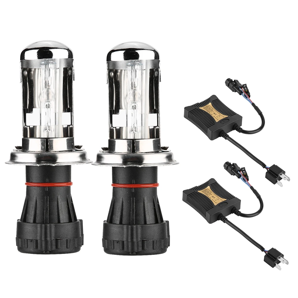55 Вт HID HI/LO H4 3 6000K BI BEAM комплект для преобразования ксеносветильник п тонкие