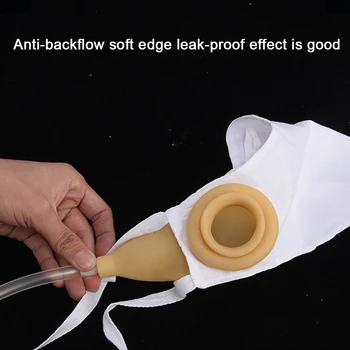 

Men Women Latex Portable Catheter Patient Urine Bag Travel Practical Reusable Bedridden Wearable Urinal Set Elastic Waistband