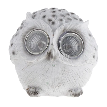 

Solar Outdoor LED Light Animal Statue for Garden, Patio, Lawn, and Yard Décor - Owl / Cat to Choose