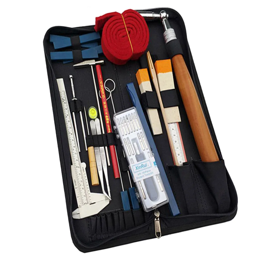 

36pcs Piano Tuning Tools Kit Wrench Hammer Mute DIY Set with Carry Bag