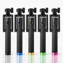 Mini Selfie Stick Portable Extendable Monopod Self-Pole Handheld Wired Selfie Stick For iPhone for Smartphone Палка для селфи