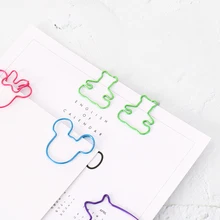 

Cute Animal Modeling Bright Color Paper Clip Metal Pin Cartoon Binding Tools Decorative Bookmark Paper Clip Paper Clips Office