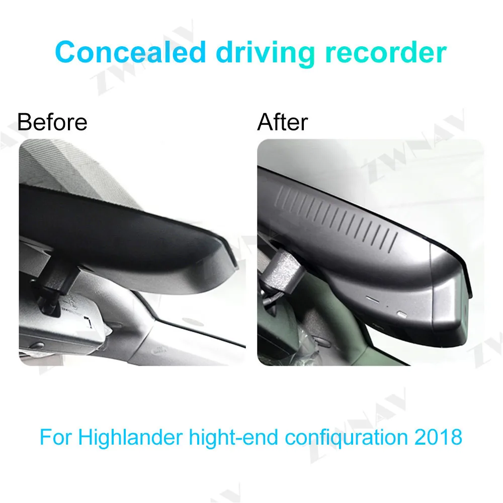 Автомобильный регистратор для Highlander DX специальный скрытый тип регистратор видеорегистратор DVR камера WiFi 1080P
