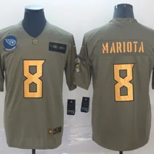 Сшитый мужской Теннесси Маркус Мариота Кевин байард Деррик Генрих адореэ Джексон пар неосязаемый лимитированный Титаны Джерси оливковый/золотой