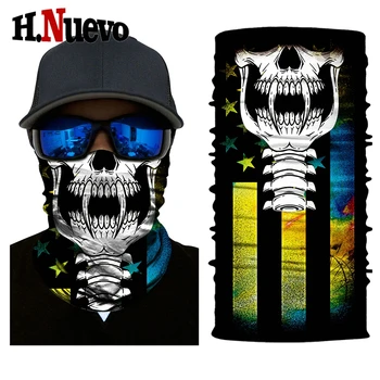

Biker Balaclava Tactical Scary Ghost Bandana For Motorcycle Skull Mask Ski Face 3D Shield Cycling Bicycle Sport Windproof Scarf
