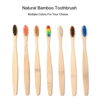 

Natural Bamboo Toothbrush Soft Bristles Toothbrush Biodegradable Eco-Friendly Toothbrushes for Men and Women
