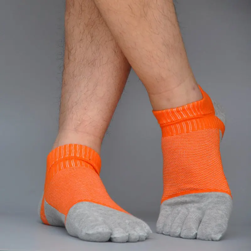 1 пара, размеры 39-44, уличные мужские носки, дышащие хлопковые носки с пальцами, удобные носки для занятий спортом, бега, велоспорта, бега, 5 пальцев - Цвет: O