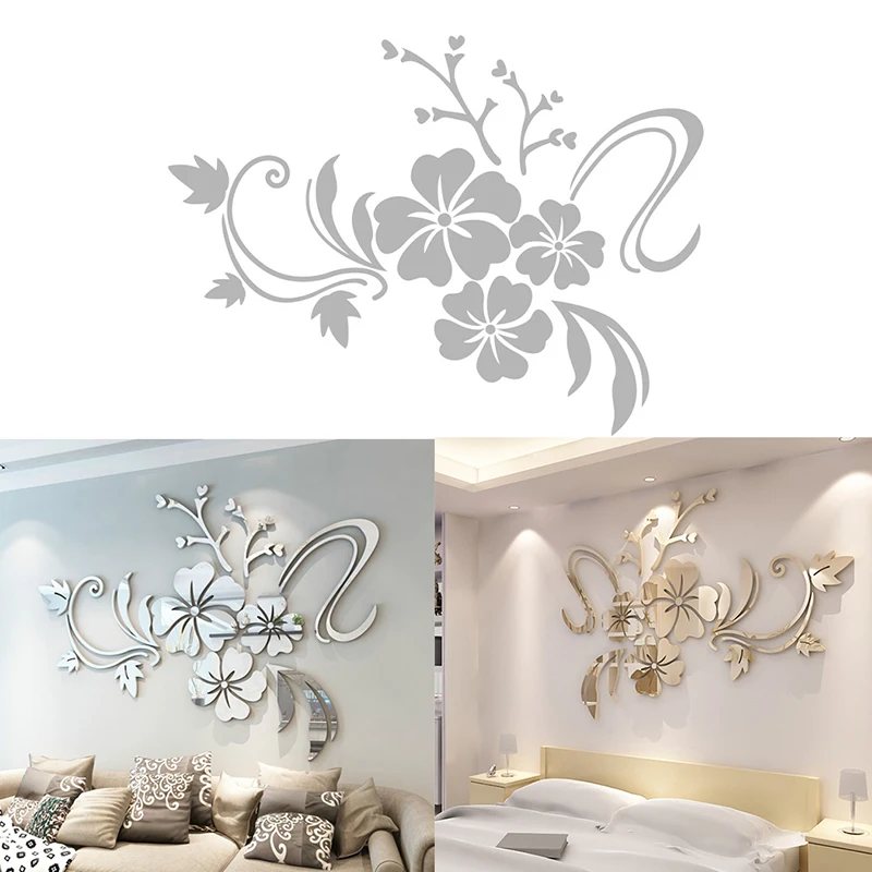 2019 Горячие 3D большой цветок стикер на стену спальня изголовье диван задний план