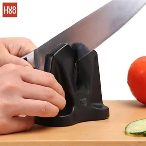 Image 2 - הכי חדש Huohou טונגסטן פלדת מטבח מקצועי מחדד Singelhuvud לחדד בית מחדד כלי סכיני אבזרים