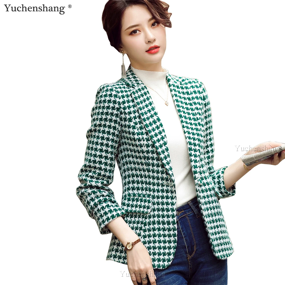 Green and black plaid jacket Clearance