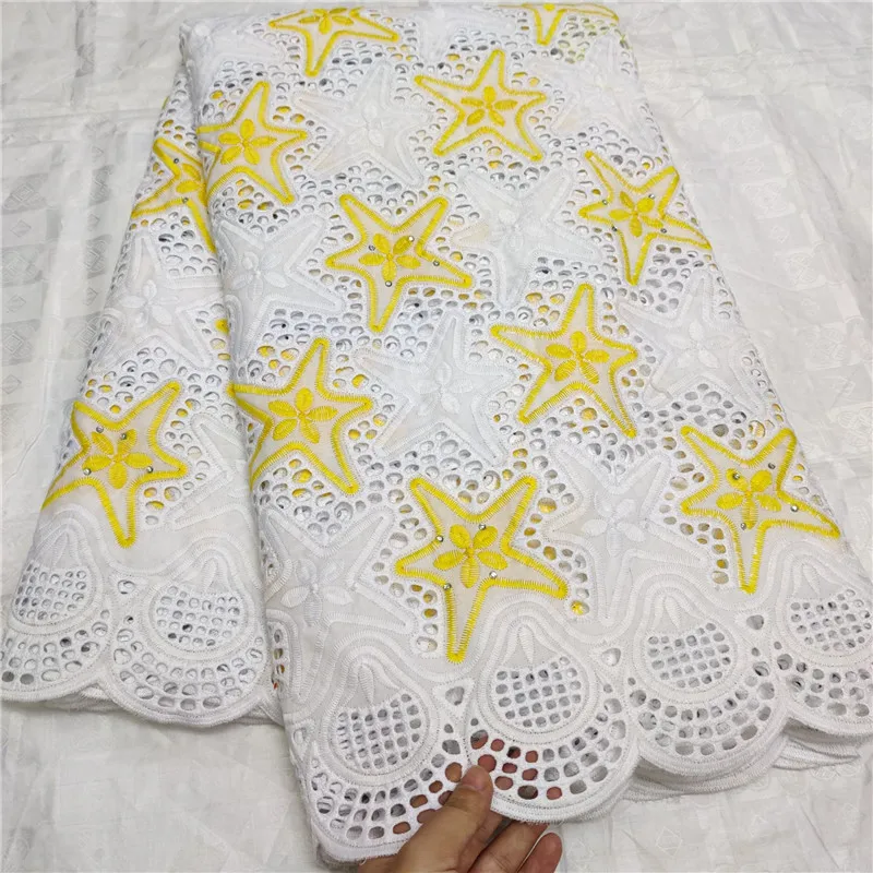 Африканская кружевная ткань, высокое качество, кружевная Свадебная швейцарская вуаль, швейцарское кружево tissu, Африканская Хлопковая сухая кружевная ткань из Дубая 5Y