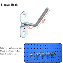 Wall-Mounted Hole Board Hanging Hook Hardware Tool Storage  Display Rack Hanger Holder Organizer Butler For Shop Home Bathroom