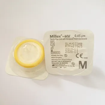 

Millex-HV Syringe Filter Unit 33 mm Millipore Hydrophilic PVDF Filter Membrane 0.45 um Gamma Sterilized SLHV033RS 50 Pcs