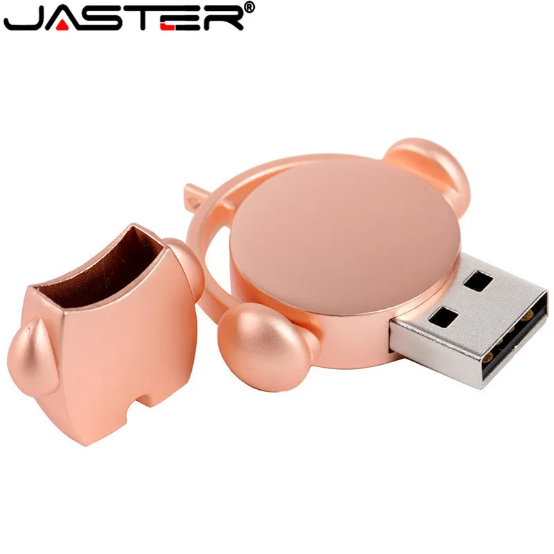USB флеш накопитель JASTER с милым металлическим рисунком 32 ГБ/64 ГБ 16 u диск (более 10 шт.