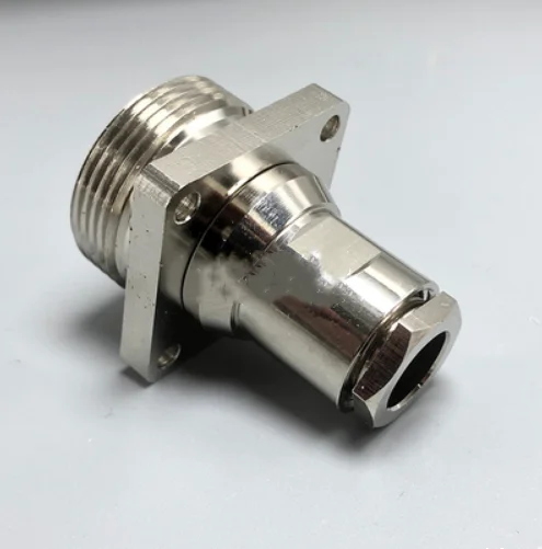 7/16 L29 DIN Female four-hole flange center clamp LMR400 RG8 7D-FB calbe RF connector adapter solder