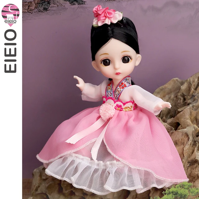 EIEIO Chinese style 1/12 bjd dolls for girls dress ancient costume clothes Kawaii Soft  interactive Toys for KIDS children  Gift BABY02