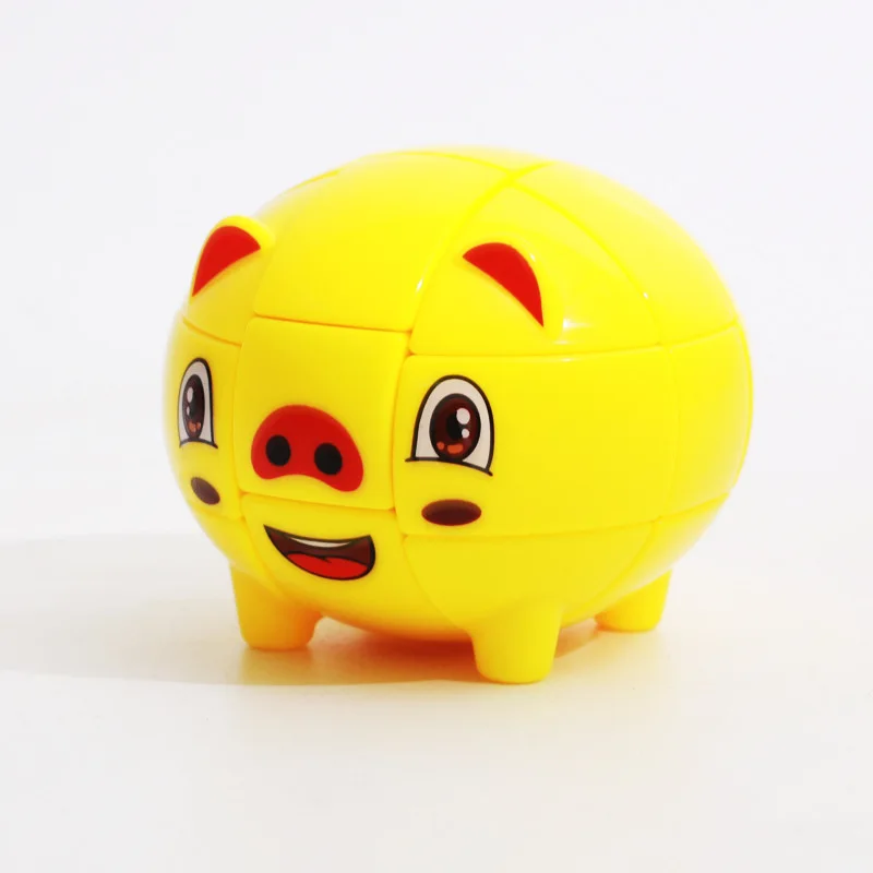 

New ZCUBE 3x3x3 Yellow Pig Magic Cube Puzzle Cubo Magico Professional Educational Toys For Kids Children