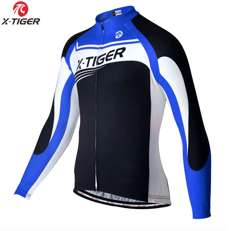 As Picture X-TIGER Winter Thermal Fleece Cycling Jersey Super Warm MTB Bike Clothes Maillot Ropa Ciclismo Bicycle Cycling Clothing For Mans - Цвет: As Picture