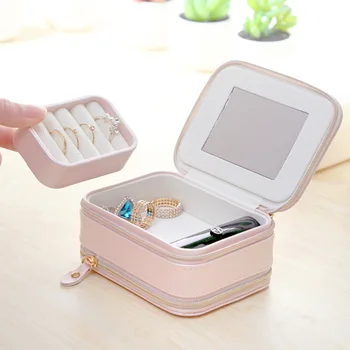 

Women Ewelry Box Universal Jewelry Organizer Earring Stand Ring Bags Necklaces Earrings Bracelet Display Accessories Supply Gear