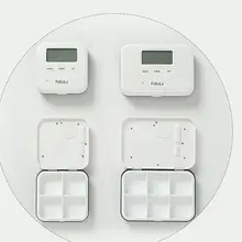 Цифровой вибросигнализатор портативный 6 отсеков органайзер для таблеток для добавок витамины лучший подарок для родителей