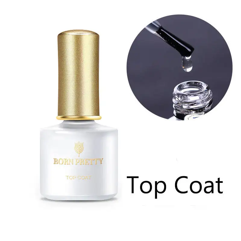 BORN PRETTY матовое верхнее покрытие Цвет УФ-гель для ногтей впитывающийся УФ гель для ногтей лак для ногтей маникюр - Цвет: top coat
