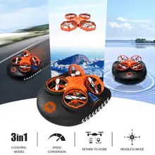 Eachine E016F 3 en 1 EPP, barco aéreo volador, modo de conducción terrestre, desmontable, de regreso con una sola tecla RC Quadcopter RTF