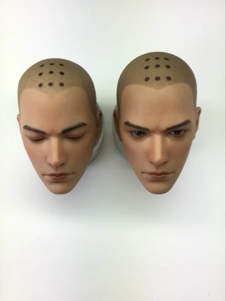 

1/6 Holy Monk Head Sculpt Toys PVC Soft Material Male Head Carving for 12" Man Action Figure Head Carved Doll Accessories