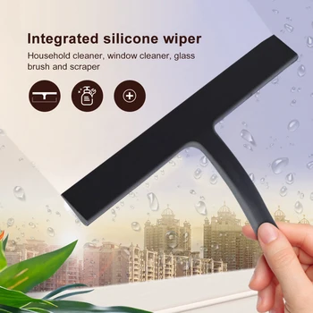 

11 inch Glass Cleaning Squeegee with Suction Cup Hook Household Windshield Wiper for Shower Door Window Mirror Car Glass