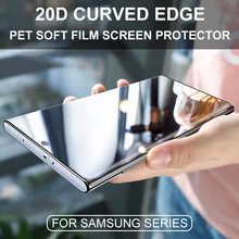 0,1 мм Тонкий Полный протектор экрана для samsung Galaxy Note 10 Pro S10 S9 S8 Plus S7 S6 Edge PET мягкая защитная пленка для экрана