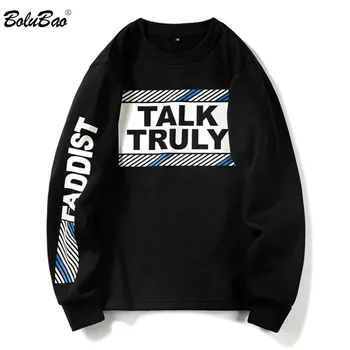 

BOLUBAO Brand Men Hoodies Comfortable Men's High Quality EU Size Letter Printing High Street Male Hoodies Sweatshirt Top